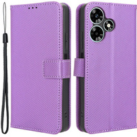 Cu clapetă pentru Infinix Hot 30, Wallet Smart Magnet, violet