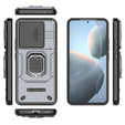 Husă pentru Xiaomi Poco F6 Pro, KickStand Camera Lens, gri