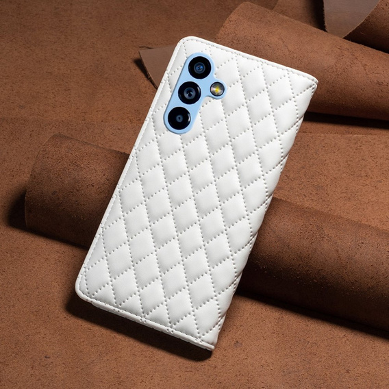 Cu clapetă pentru Samsung Galaxy A54 5G, Wallet, BINFEN COLOR, alb