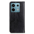 Huse pentru Xiaomi Redmi Note 13 Pro 5G, Wallet Litchi Leather, negru