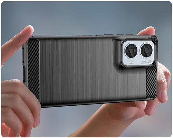 Huse pentru Motorola Edge 50 Fusion 5G, Carbon, negru