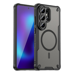 Husă blindată pentru Samsung Galaxy S26 Ultra, pentru MagSafe, mată, neagră