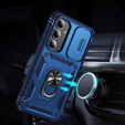 Husă blindată pentru Samsung Galaxy S24, CamShield Slide, albastru