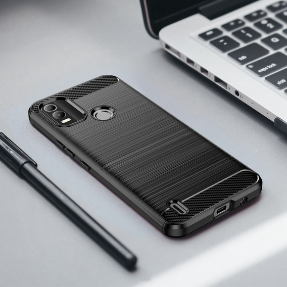 Huse pentru Nokia C21 Plus 4G, Carbon, negru