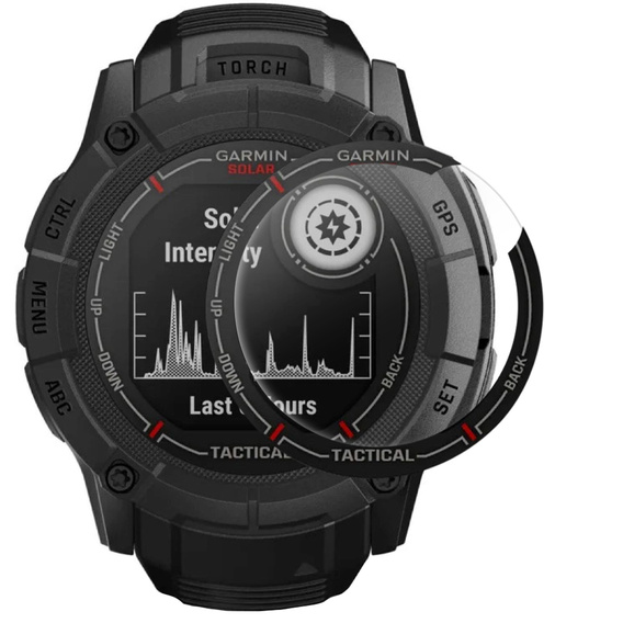 2x ERBORD Hybrid Glass pentru Garmin Instinct 2X
