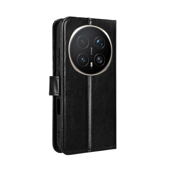 Husă tip portofel Crazy Horse pentru Honor Magic 8 Pro