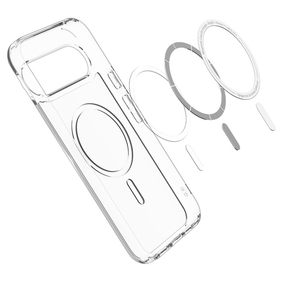 Carcasă Spigen Ultra Hybrid MagSafe pentru Google Pixel 10 Pro XL, transparentă/albă