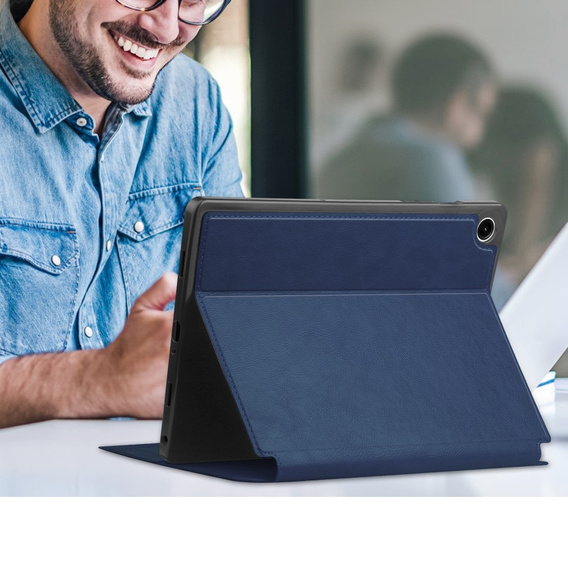 Husă pentru Samsung Galaxy Tab S10 Lite / S10 FE / S9 FE, Business Card and Pen Slot, albastru