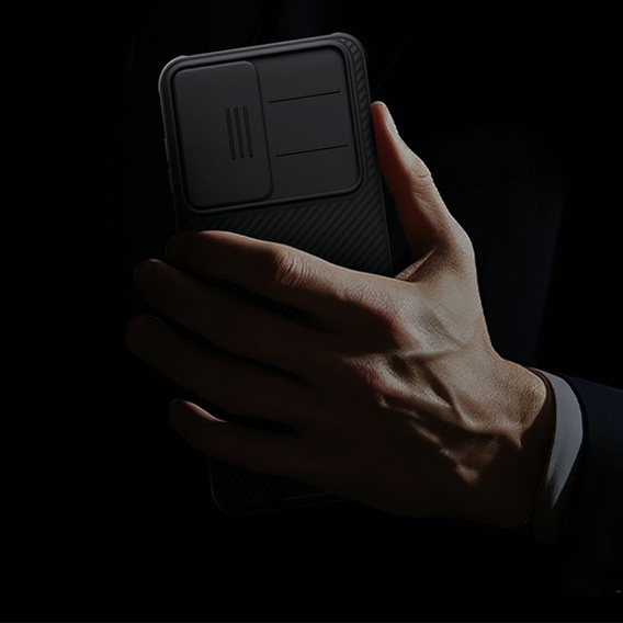 Husă magnetică NILLKIN CamShield Pro pentru Samsung Galaxy A57 5G, negru
