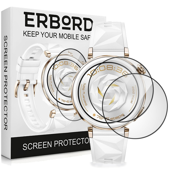 2x ERBORD Hybrid Glass pentru Huawei Watch GT 5 Pro 42mm