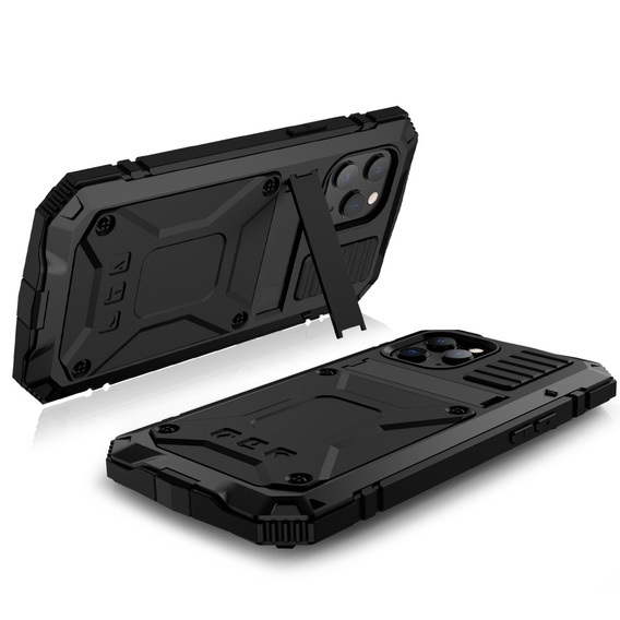 Husă blindată pentru iPhone 12 / 12 Pro, R-JUST, negru