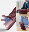 Carcasă blindată pentru iPhone 16, Dexnor CamProtect MagSafe, maroon