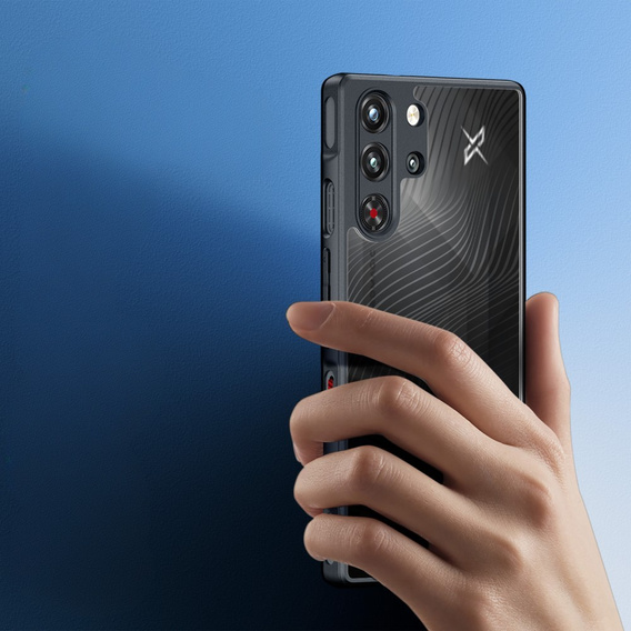 Husa DuxDucis pentru ZTE nubia Red Magic 10 Pro / 10 Pro+ 5G, Aimo case, transparent / negru