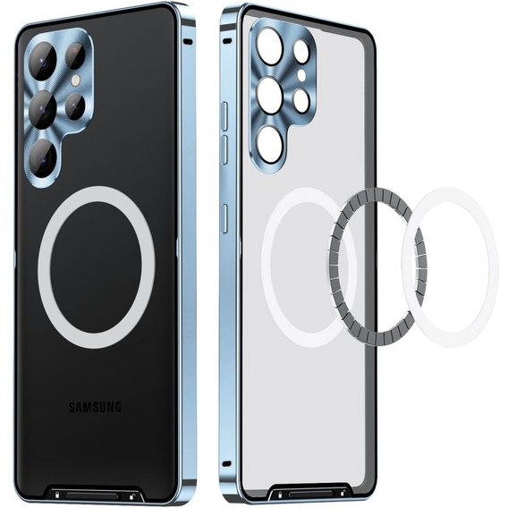Carcasă de protecție pentru camera foto pentru Samsung Galaxy S25 Ultra, CamShield MagSafe, albastru