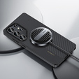 Carcasa BENKS Kevlar pentru Samsung Galaxy S25 Ultra, pentru MagSafe, Carbon Fiber, negru