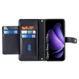 Cu clapetă pentru Oppo Reno 13 Pro, Wallet Zipper Pocket, negru