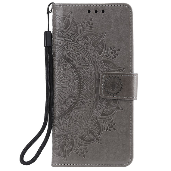 Cu clapetă pentru Oppo Reno6 5G, Mandala, gri