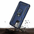 Husă blindată pentru Xiaomi Redmi Note 10 5G, Nox Case Ring, albastru