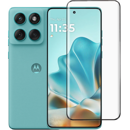 Sticlă călită 3D pentru Motorola Edge 60 / 60 Fusion, cadru negru