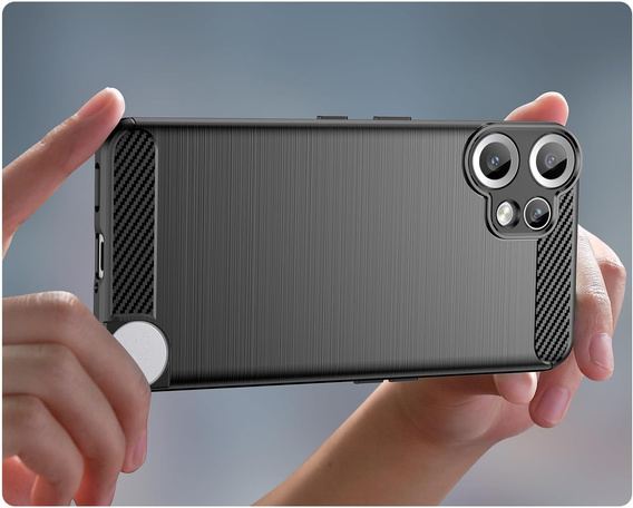 Huse pentru CMF Nothing Phone 2 Pro, Carbon, negru