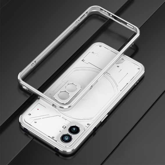 Husă pentru Nothing Phone (2), Armor Bumper, de argint