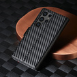 Cu clapetă pentru Samsung Galaxy S23 Ultra, Carbon LC.IMEEKE, negru