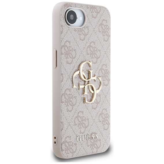 GUESS Huse pentru iPhone 16E, 4G Big Metal Logo, roz