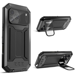 Carcasă blindată R-JUST cu protecție pentru ecran și suport pentru iPhone 17 Pro Max