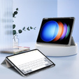 Husă pentru Xiaomi Pad 6S Pro 12.4, Smartcase Hybrid, cu spațiu pentru stylus, gri