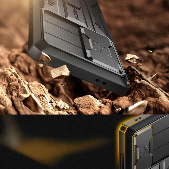 Carcasă robustă pentru Samsung Galaxy S25 Ultra – Tongate MECH Series Clip, negru