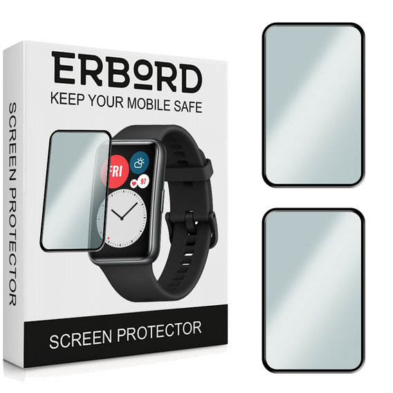 2x ERBORD Hybrid Glass pentru Huawei Watch Fit
