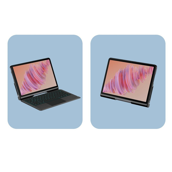 Carcasă + tastatură Lenovo Tab Plus, negru