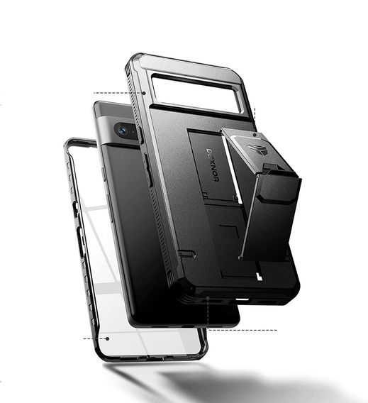 Husă blindată pentru Google Pixel 7 Pro, Dexnor Full Body, negru