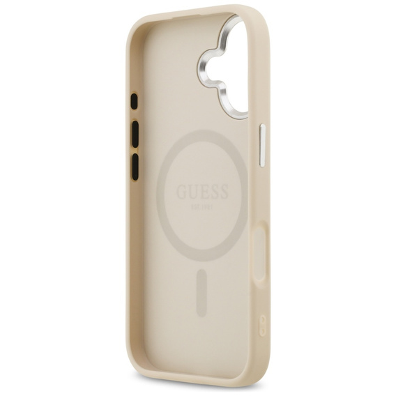 Husă GUESS cu logo triunghiular MagSafe pentru iPhone 17