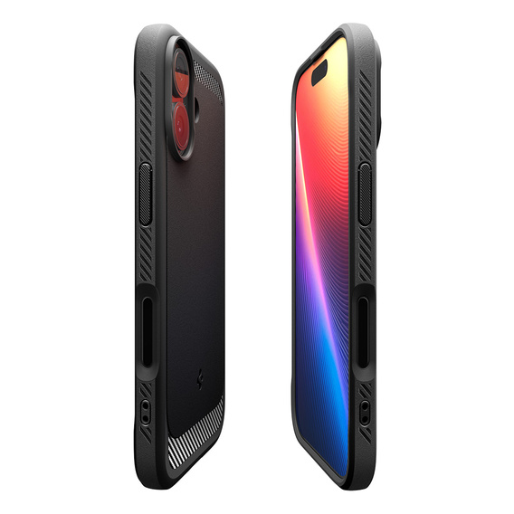 Carcasă Spigen Rugged Armor MagSafe pentru iPhone 17, negru mat