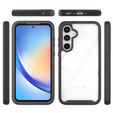 Carcasă pentru Samsung Galaxy A35 5G, Shockproof, cu folie, negru