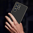 Huse pentru Samsung Galaxy S25 Ultra, GKK Leather, carbon negru