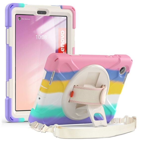 Husă pentru copii pentru Lenovo Tab M8 Gen 4 TB-300FU, blindată cu curea, multicolor