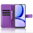 Cu clapetă pentru Realme Note 50, Wallet Smart Magnet, violet