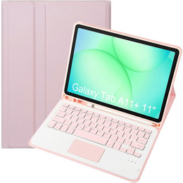 Husă cu tastatură Bluetooth și touchpad pentru Samsung Galaxy Tab A11+