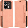 Cu clapetă pentru Infinix Zero 30 5G, Card Slot, roz