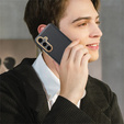 Husă din piele pentru Samsung Galaxy S25+ Plus, leather hybrid, negru