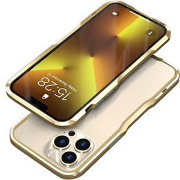 Husa LUPHIE pentru iPhone 13 Pro Max, Armor Bumper, de aur