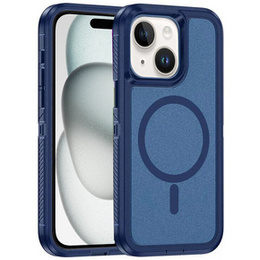 Carcasă cu ramă pentru iPhone 15, pentru MagSafe, albastru