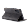 Husa CASEME pentru Samsung Galaxy A71, Leather Wallet Case, negru