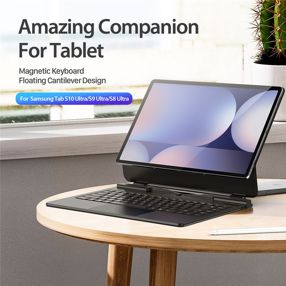 Carcasă cu tastatură Bluetooth Dux Ducis pentru Samsung Galaxy Tab S10 Ultra / S9 Ultra / S8 Ultra