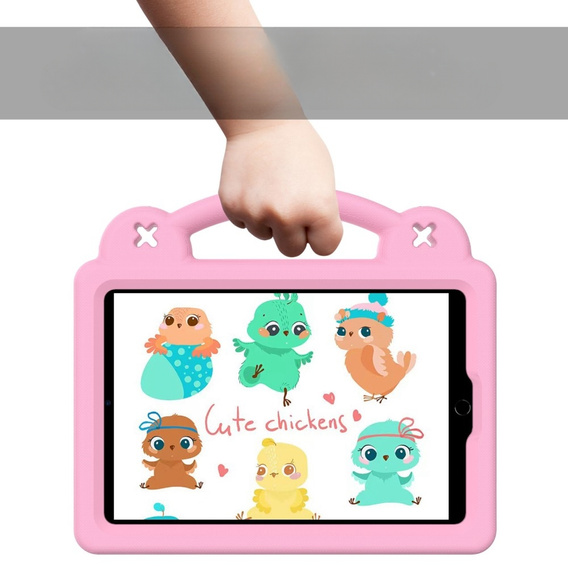 Husă pentru copii pentru iPad mini 7.9" 2019/2015/2014/2013/2012 (5/4/3/2/1 gen.), Cute Patterns, cu suport, roz