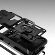 Husă pentru Samsung Galaxy S25 Ultra, KickStand Camera Lens, negru