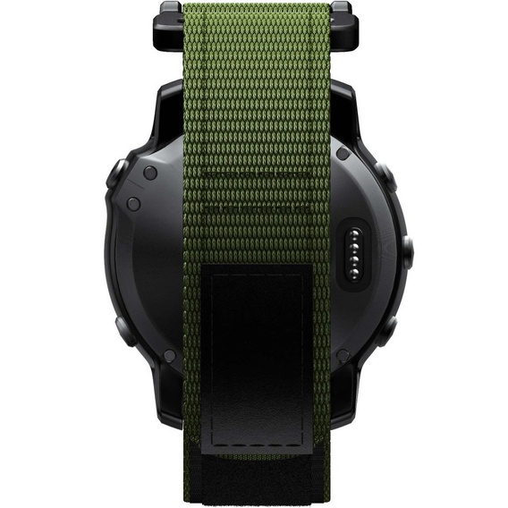 Pasek nylonowy do Garmin Fenix 7/Fenix 6 Pro/Forerunner 935/945/955 22mm, Green