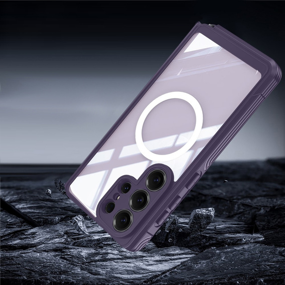 Carcasă rezistentă la șocuri cu sticlă, pentru MagSafe pentru Samsung Galaxy S26 Ultra